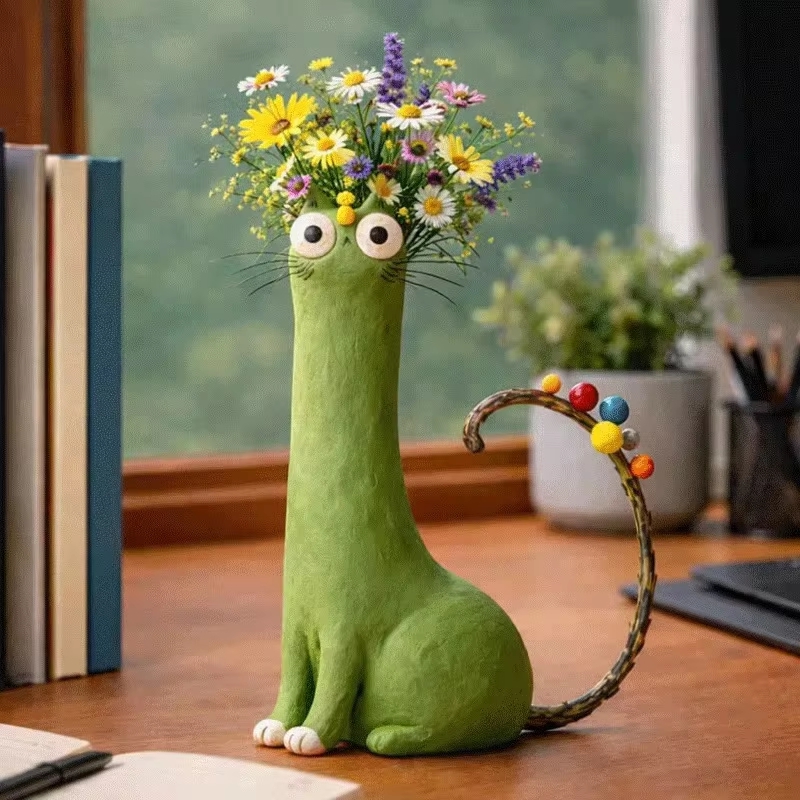 Cute Cat Shaped Flower Device  - Dried Flower Bulk review and price