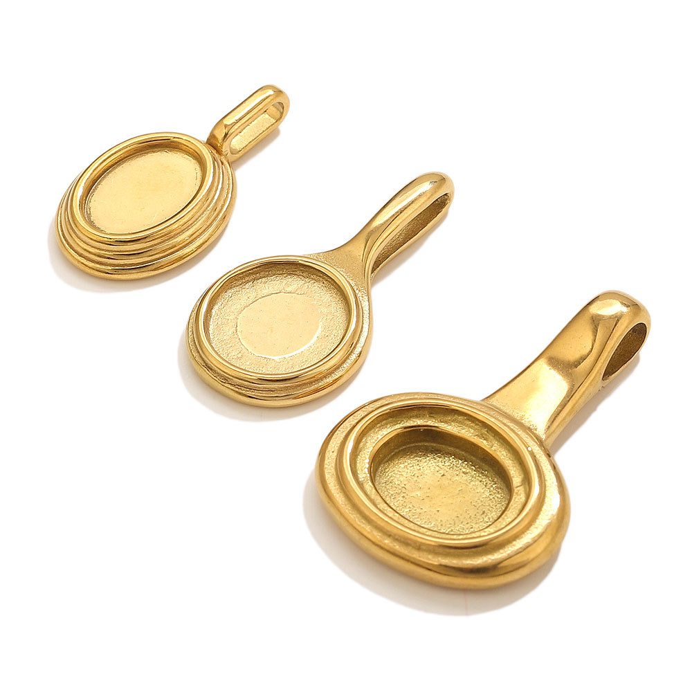 5pcs Stainless Steel Round Ova - Resin Craft Material review and price