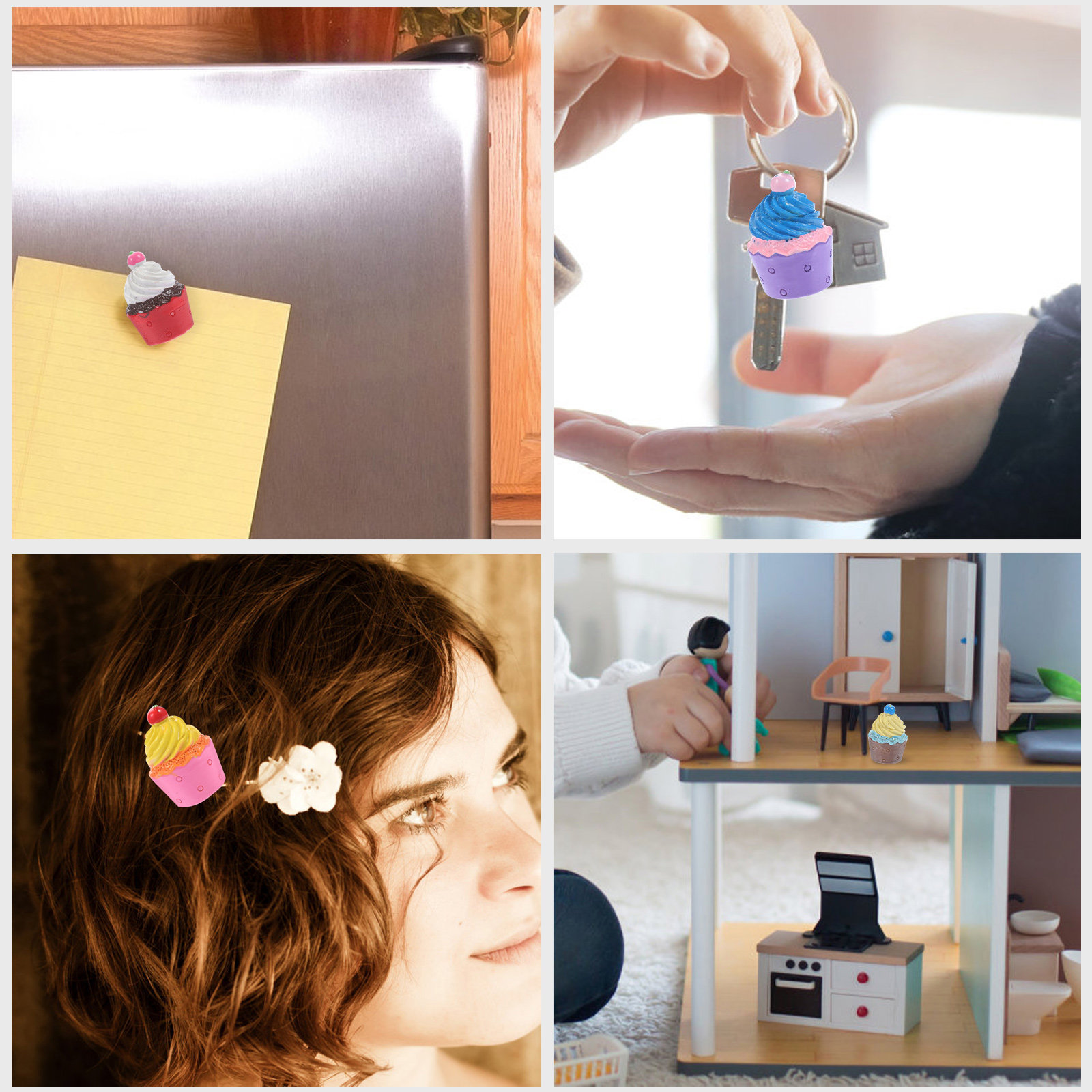8Pcs Resin Simulated Cupcake D - Resin Crafts review and price