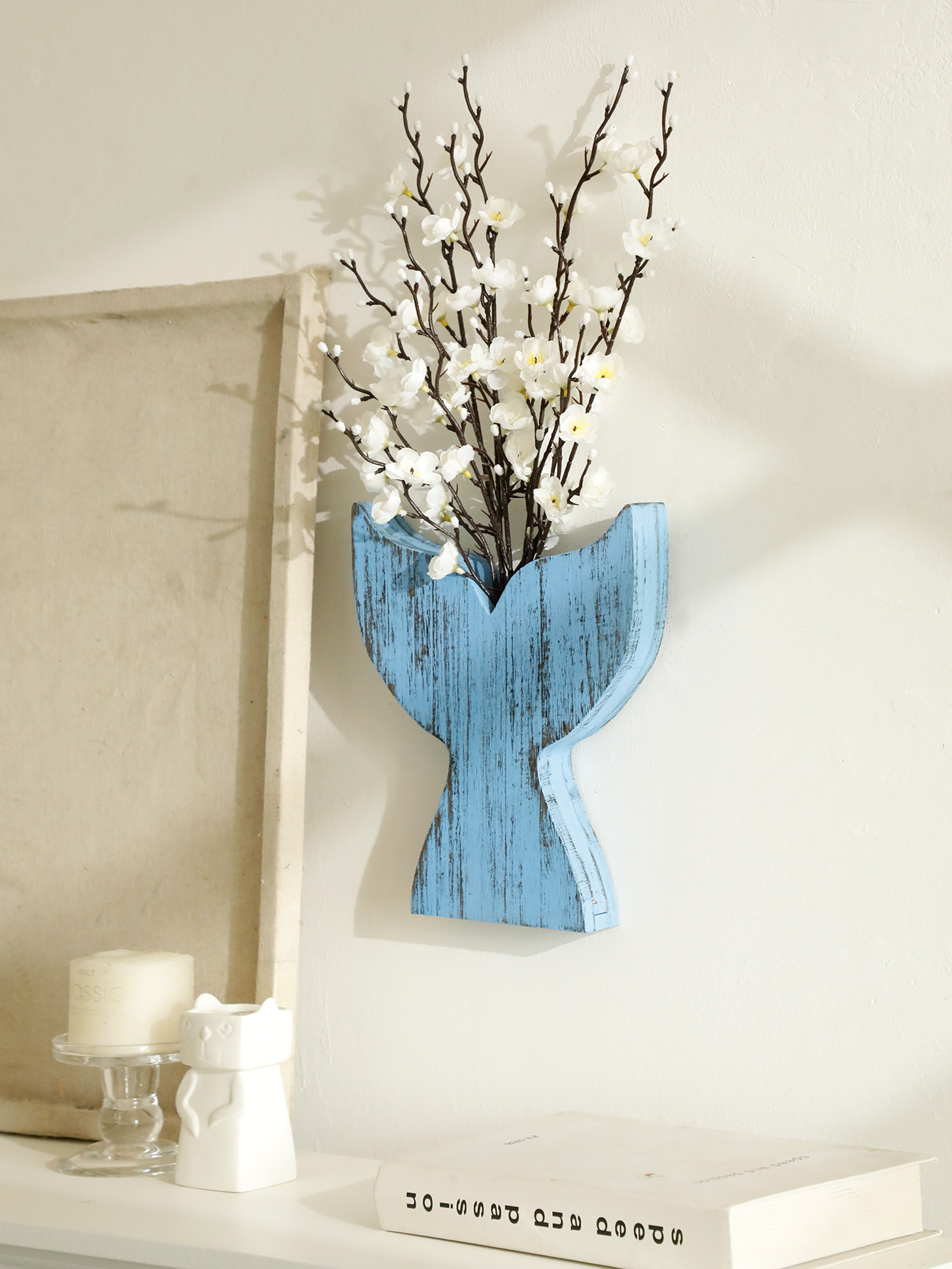 Nautical Wooden Vase Whale Tai - Dried Flower Bulk review and price