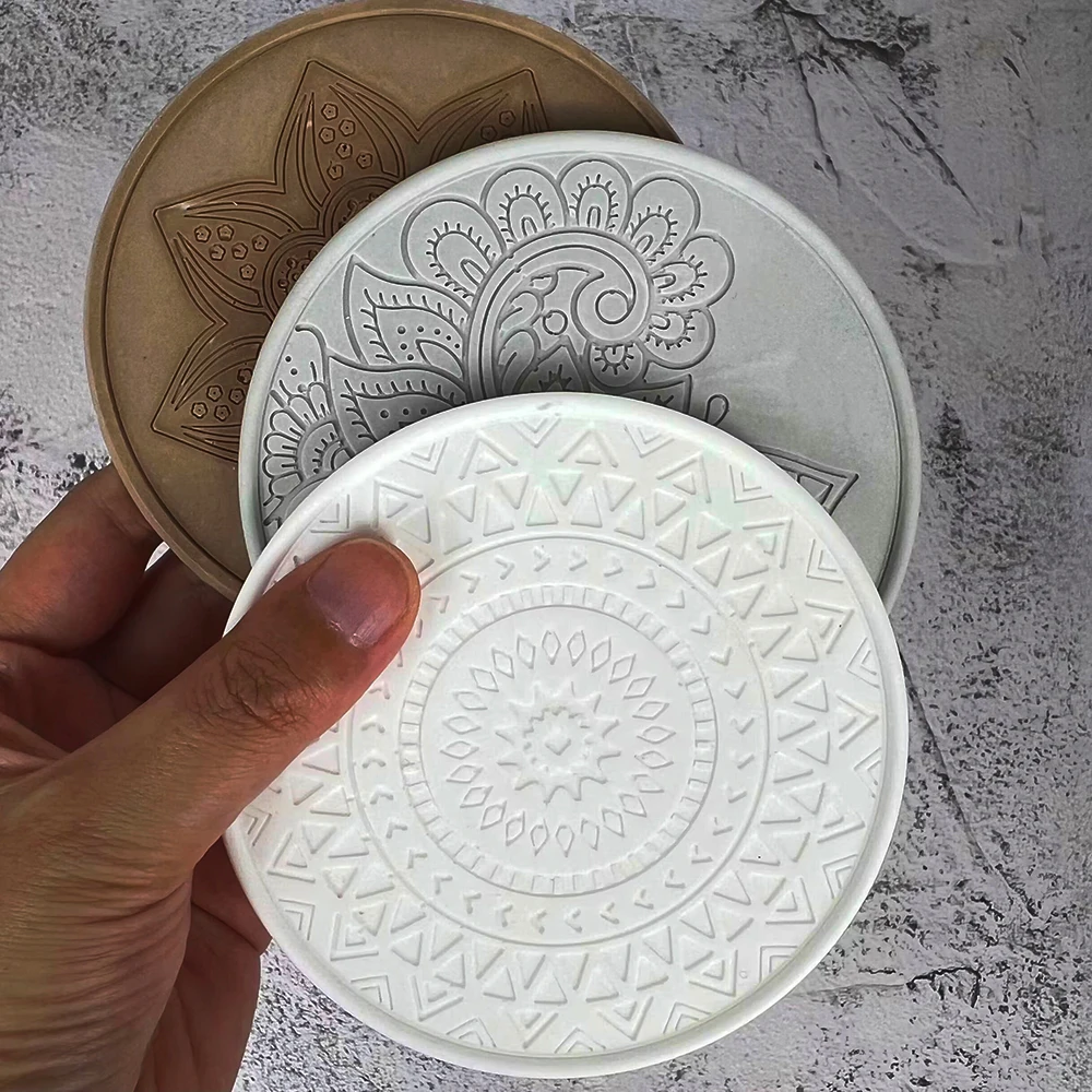 Mandala Round Coaster Resin Si - Coaster Mold Round review and price