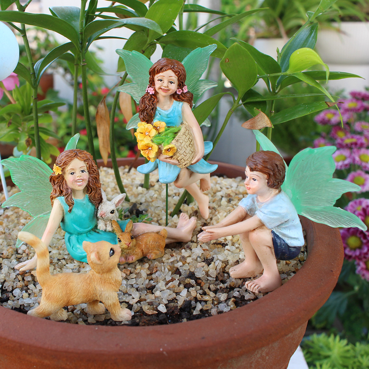 4pc Flower Fairy and Animal Pa - Resin Craft Material review and price