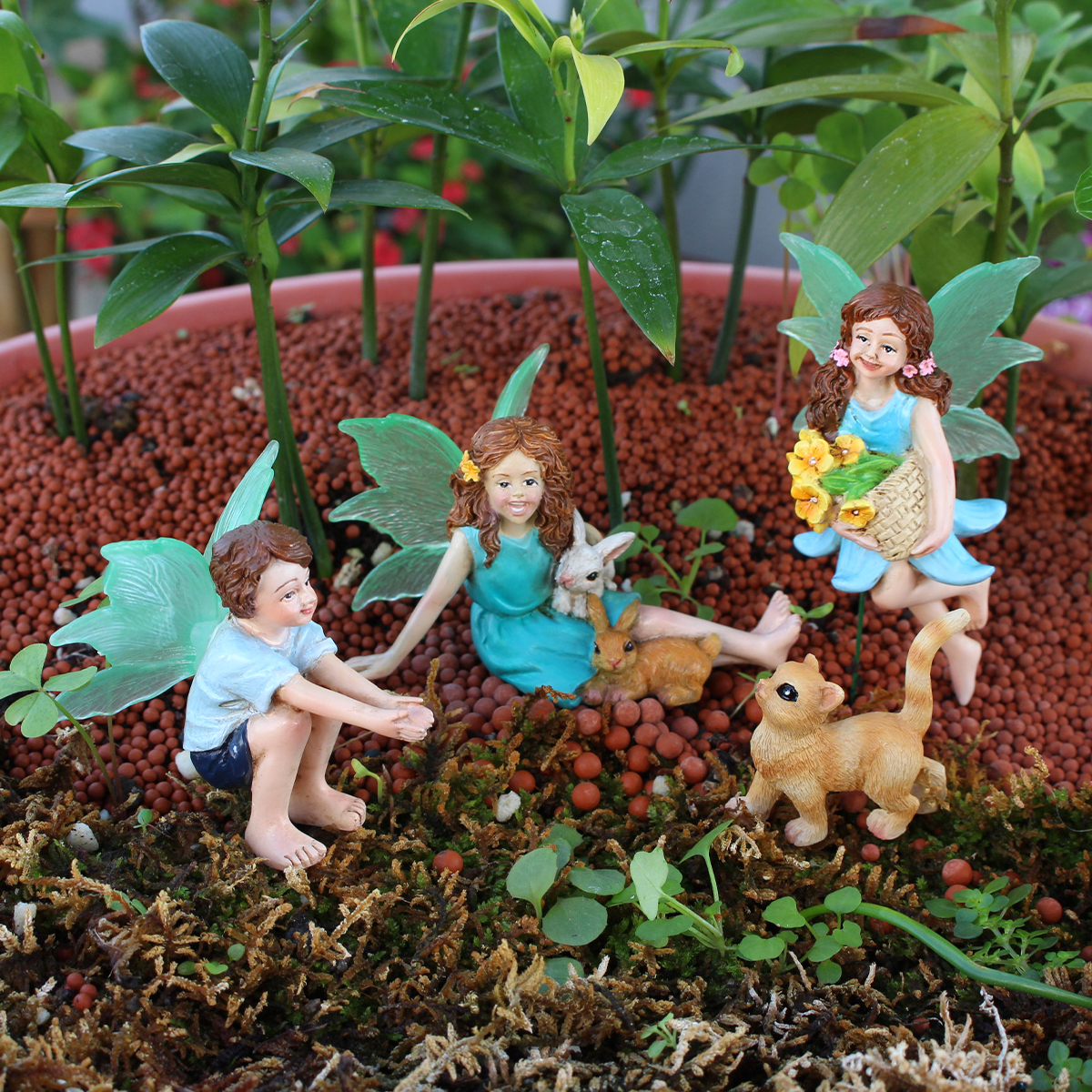 4pc Flower Fairy and Animal Pa - Resin Craft Material review and price