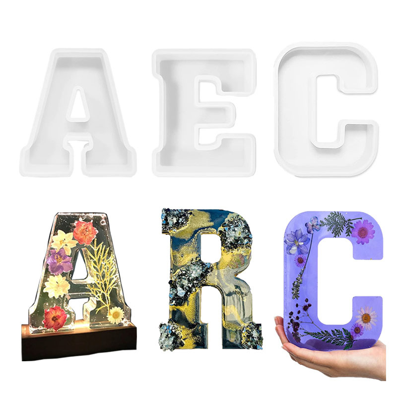 1pc A-Z Letter Silicone Molds  - Resin Craft Ideas review and price