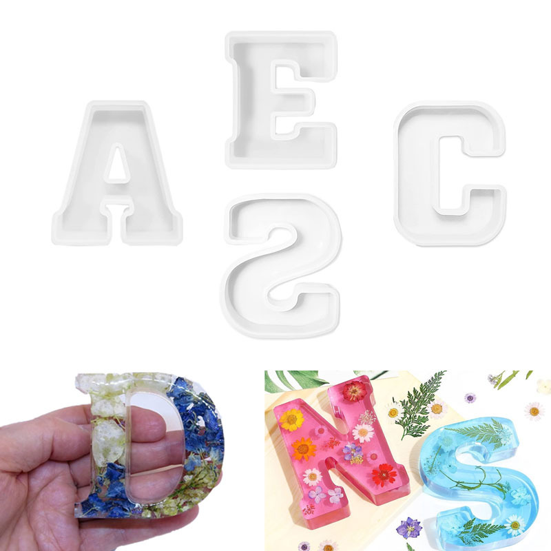 1pc A-Z Letter Silicone Molds  - Resin Craft Ideas review and price
