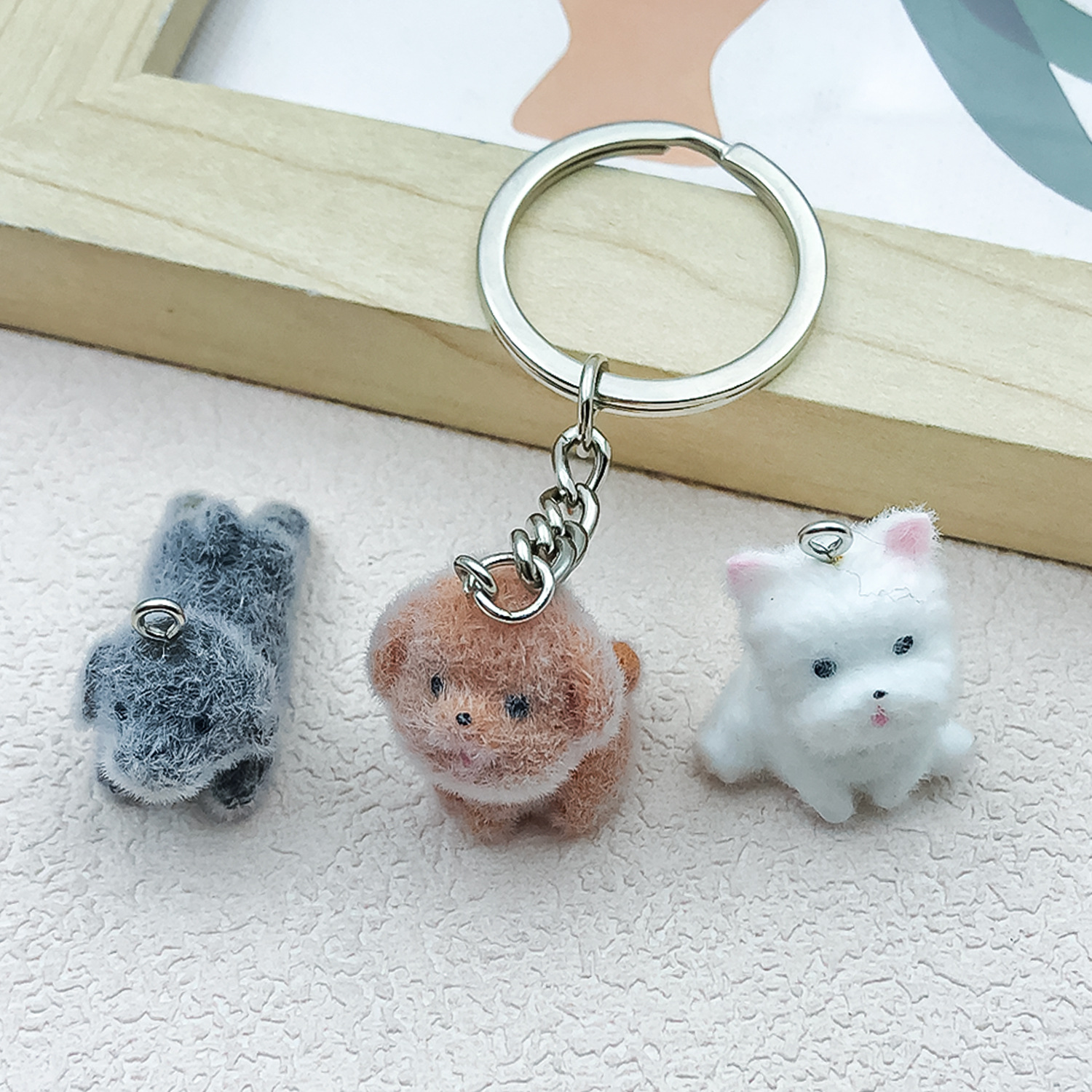 5pcs&1pc Flocked Resin Animal  - Resin Craft Kit review and price