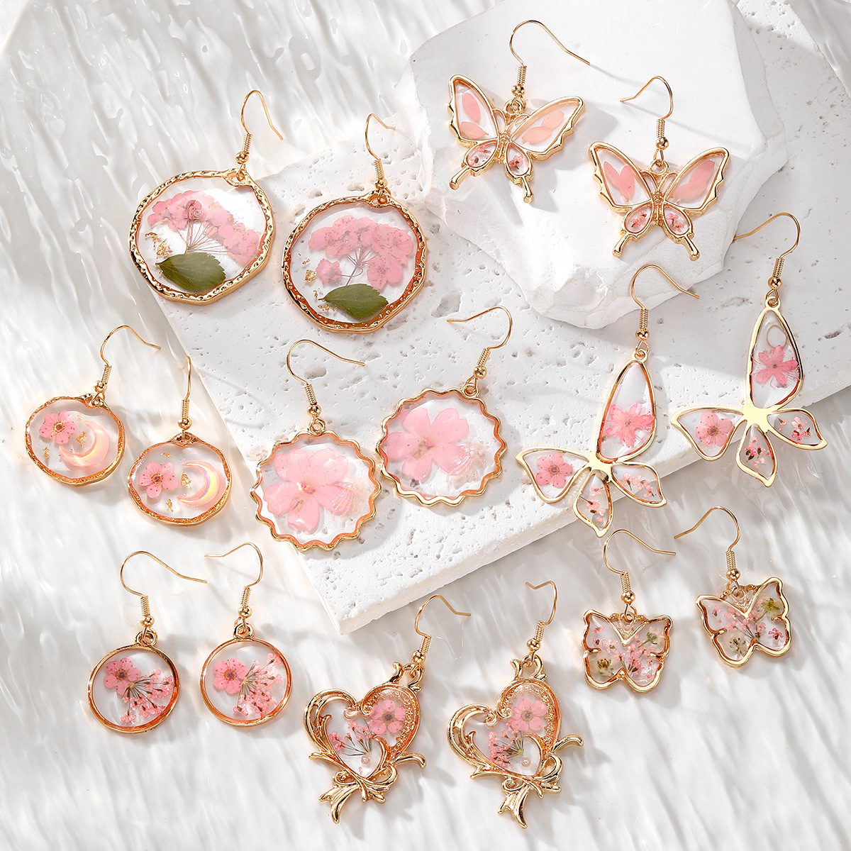 New Dried Flower Dangle Earrin - Dried Flower Bulk review and price
