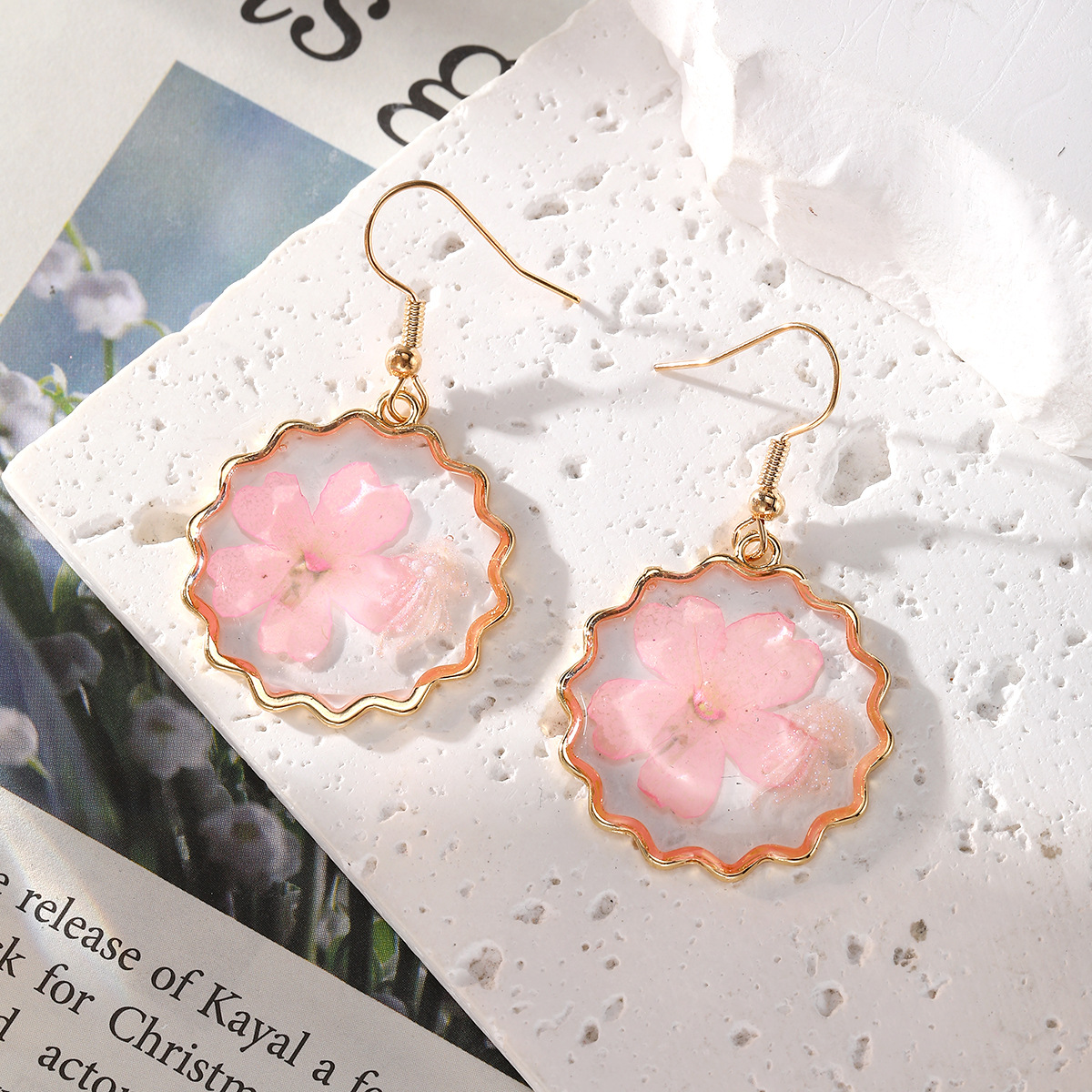 New Dried Flower Dangle Earrin - Dried Flower Bulk review and price