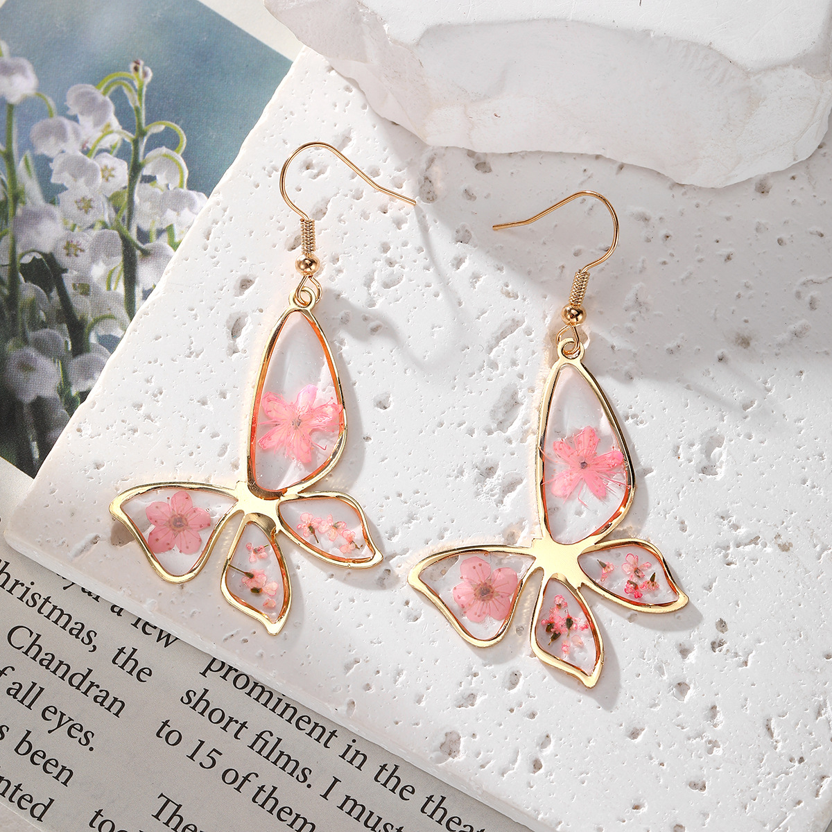 New Dried Flower Dangle Earrin - Dried Flower Bulk review and price