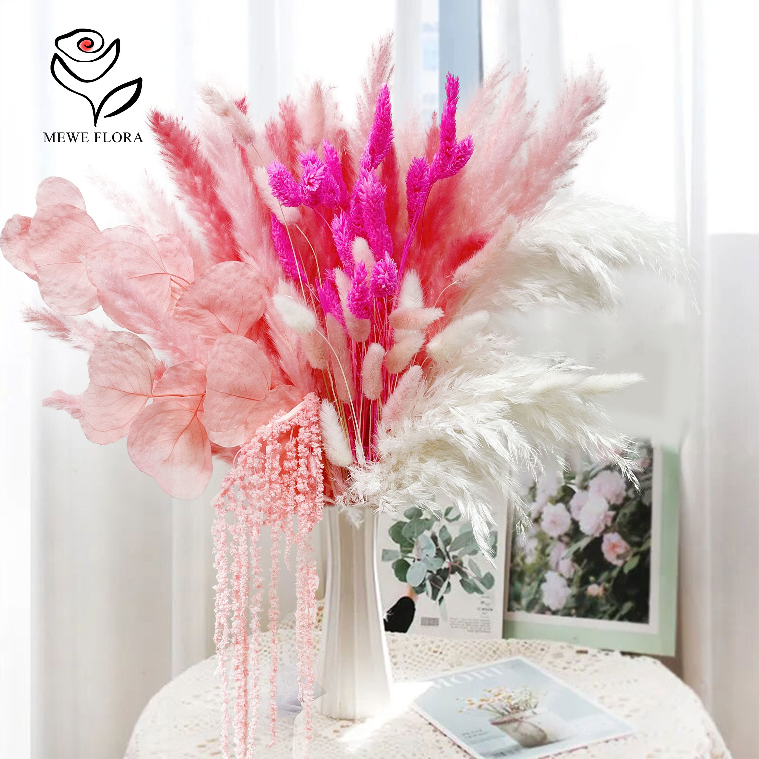 Natural Pampas Pink Dried Flow - Dried Flower Bulk review and price