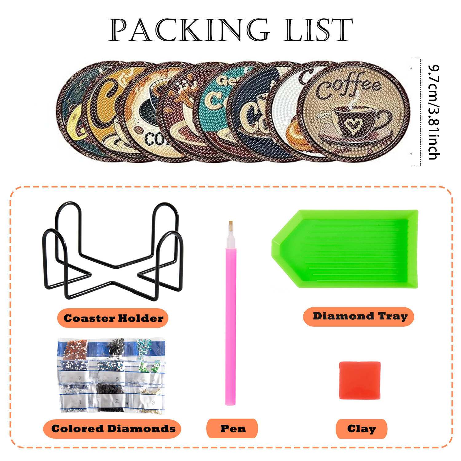 8 pieces/set of diamond painte - Resin Craft Kit review and price