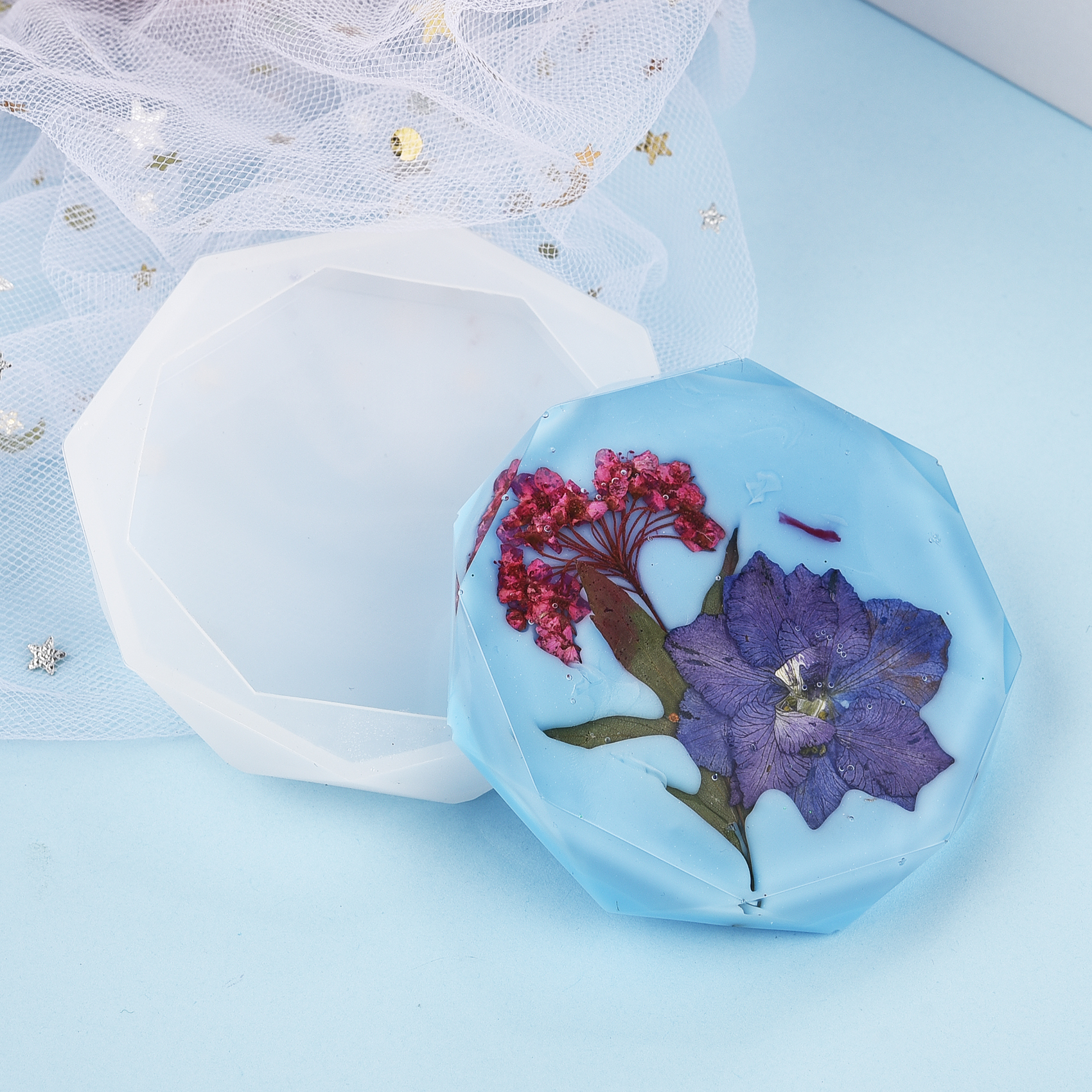 Resin Coaster Silicone Mold Ca - Coaster Mold Round review and price
