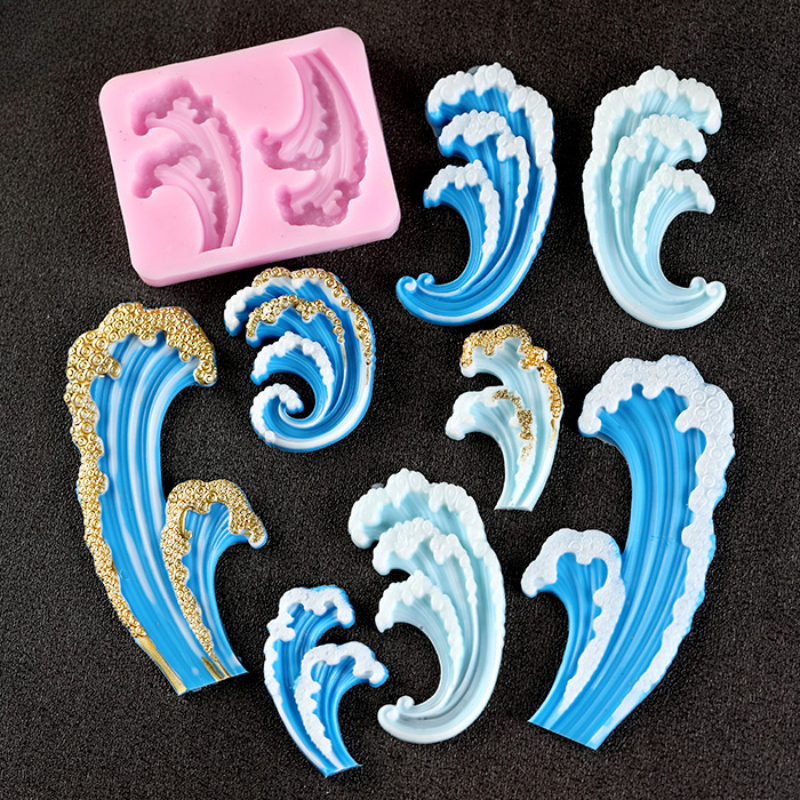 Wave Ocean Silicone Molds Cake - Resin Ocean Wave Mold review and price