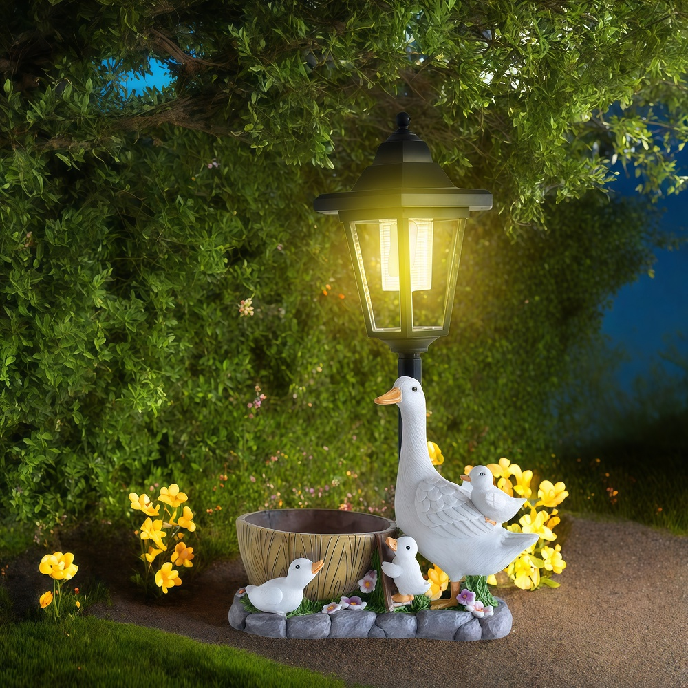 Solar Duck Night Light Garden  - Resin Craft Material review and price