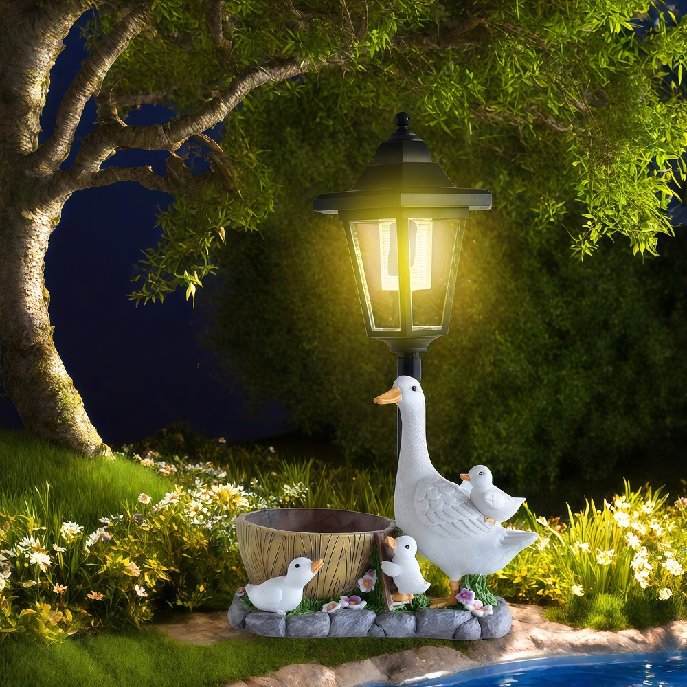 Solar Duck Night Light Garden  - Resin Craft Material review and price