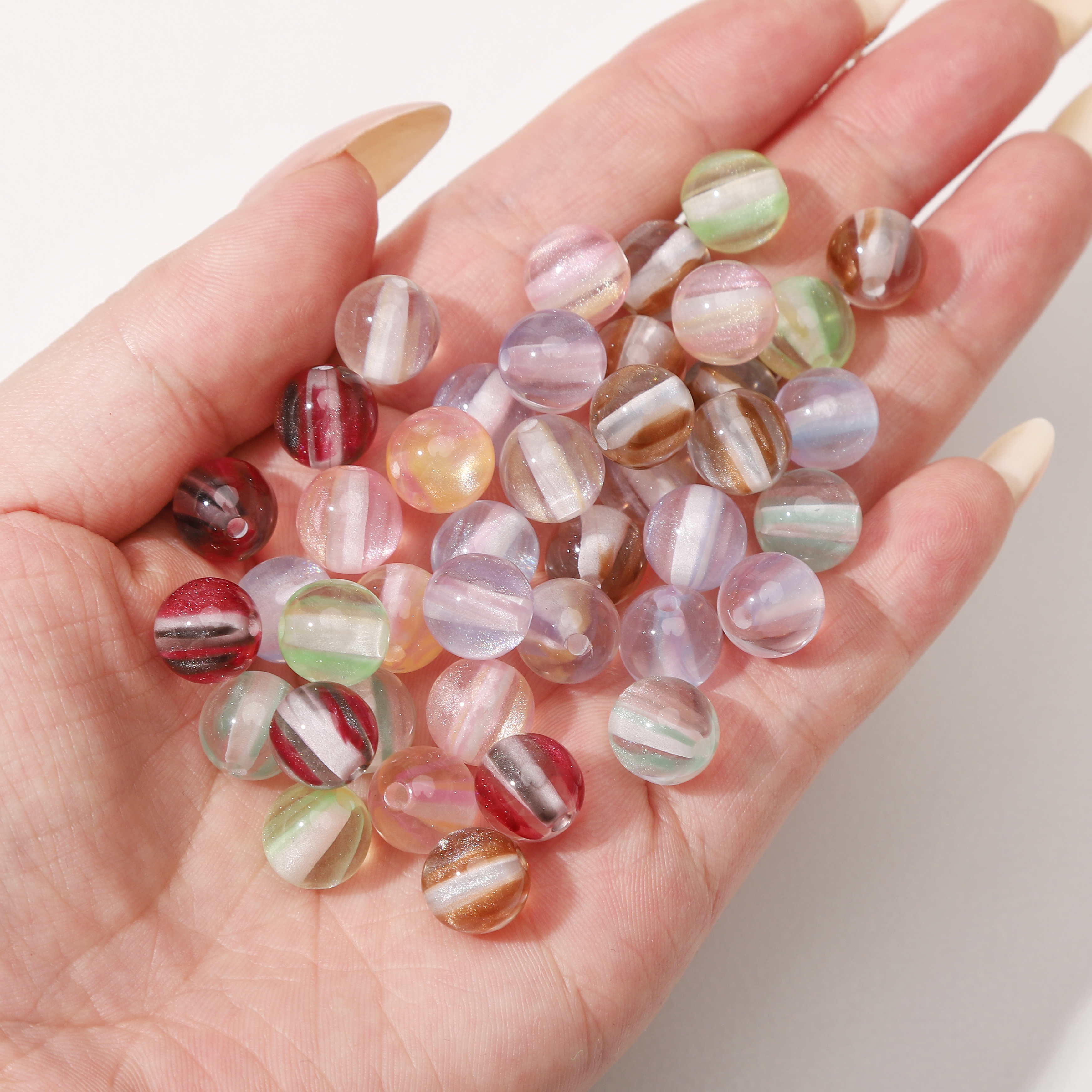 8mm 100Pcs Colorful Round Resi - Resin Craft Material review and price