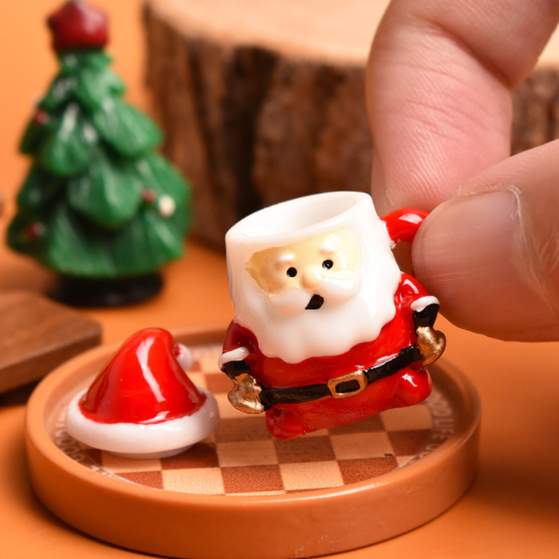 Mini Santa Teacup Ornament - R - Resin Craft Material review and price
