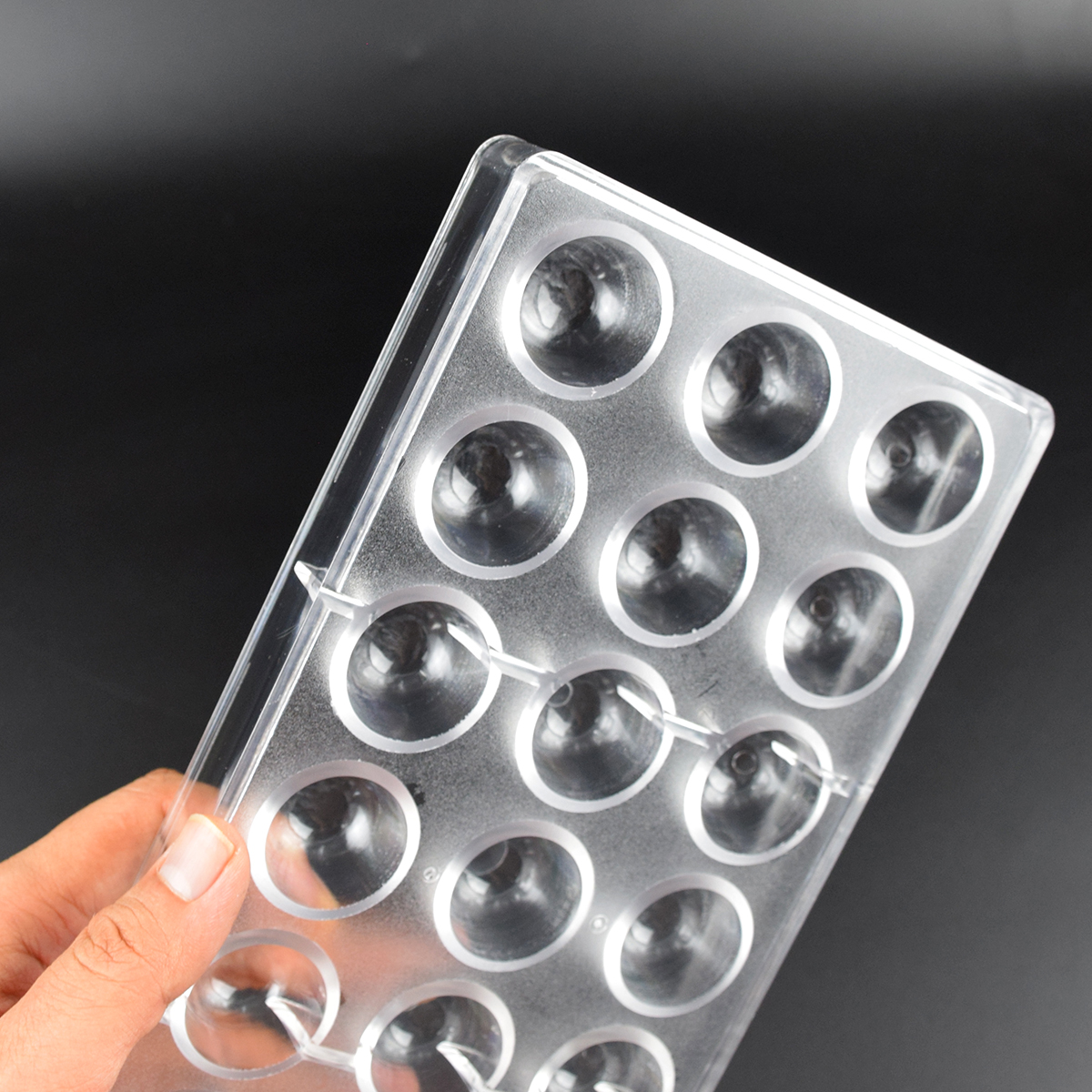 21 Cavity Dome Chocolate Mold  - Dome Mold Clear review and price