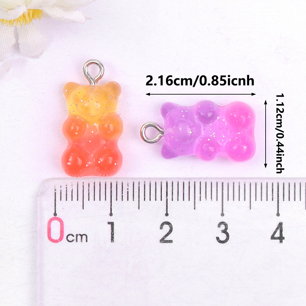 60pcs Dual Color Resin Bear Sh - Resin Craft Material review and price