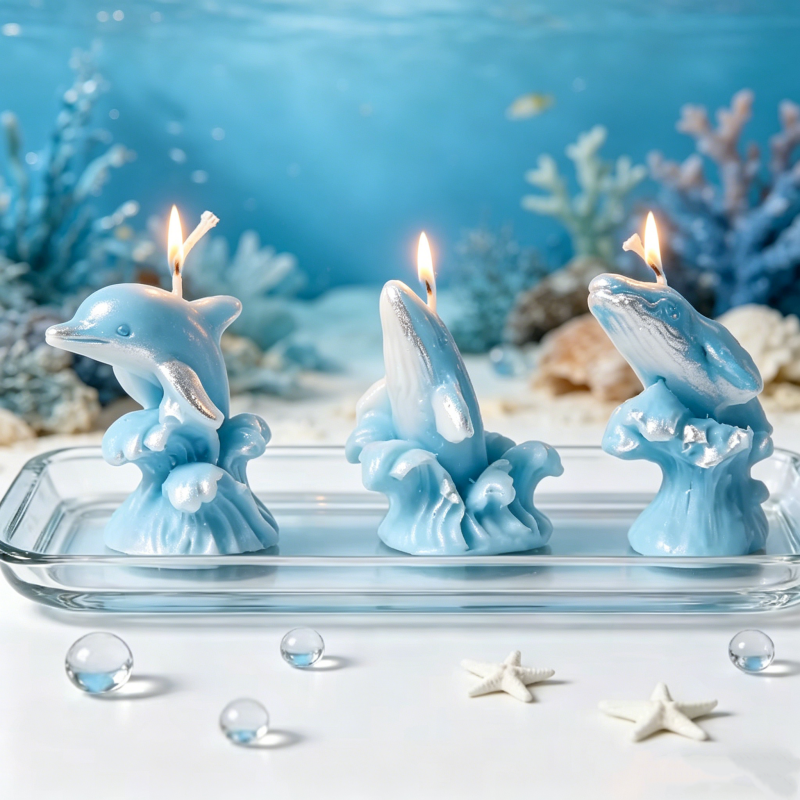 3D Whale & Dolphin with Wave S - Resin Ocean Wave Mold review and price
