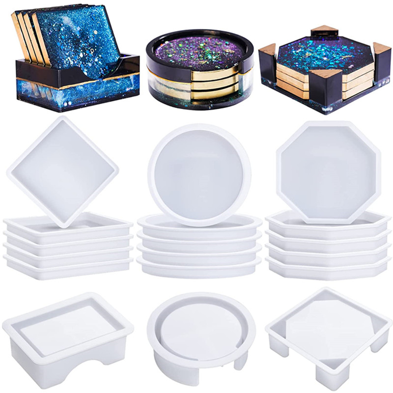 Coaster Resin Molds Silicone,  - Coaster Mold Round review and price