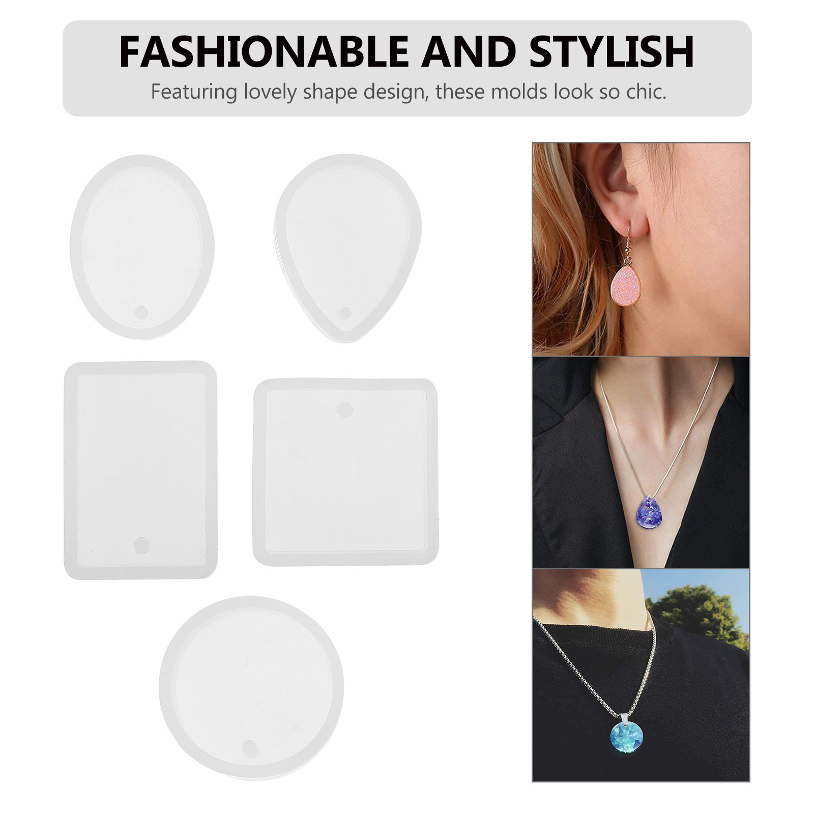 10pcs Pendant Mold Set Silicon - Resin Craft Kit review and price