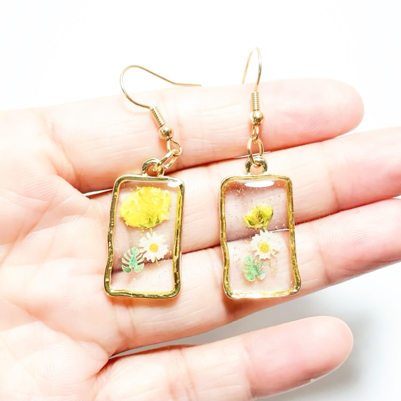 Dried Flower Earrings Heart Re - Dried Flower Bulk review and price