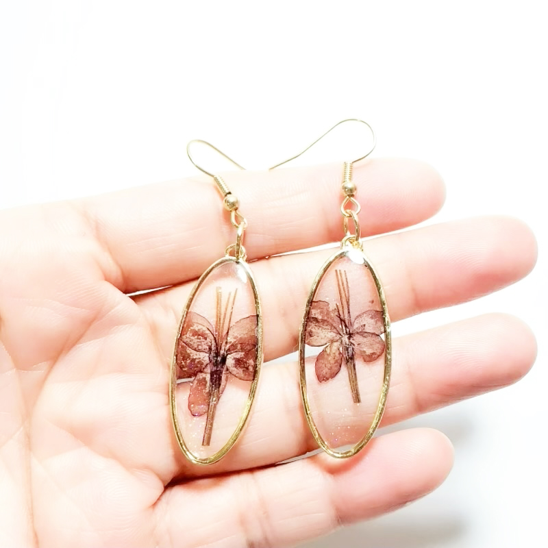 Dried Flower Earrings Heart Re - Dried Flower Bulk review and price