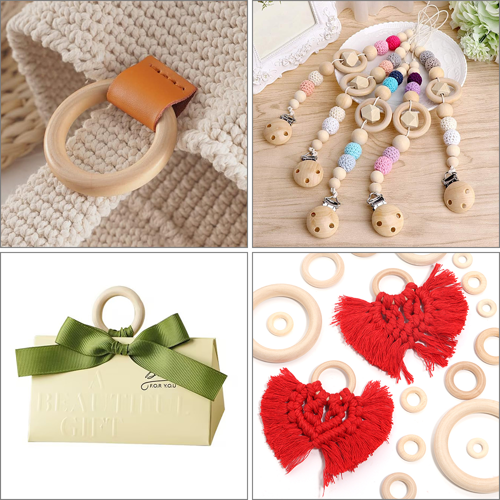 2-10pcs/lot Round Natural Wood - Wood Ring Blank review and price